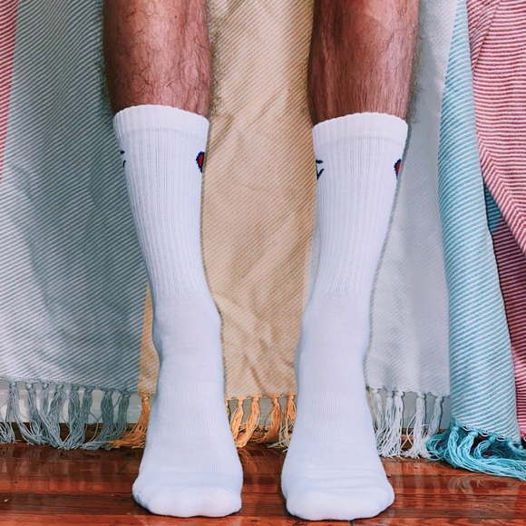 6 PACK White Cushioned Champion Crew Socks - Picture 2 of 5